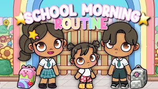 SCHOOL MORNING ROUTINE 🌼  AVATAR WORLD ROLEPLAY with my voice 🔊 [upl. by Anifled]