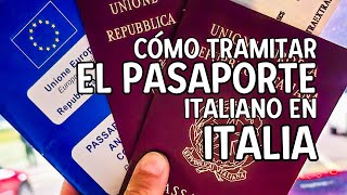 Cómo tramitar el pasaporte italiano en Italia [upl. by Benedikta244]