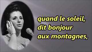 THE FRENCH SONG KARAOKE met koor Lucille Starr 1964 HD HQ LYRICS [upl. by Yendirb]