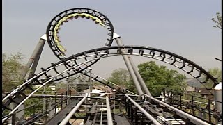 RETRO VIDEO Kennywoods Steel Phantom roller coaster was a terrifying thrill in 1991 [upl. by Hafeetal927]