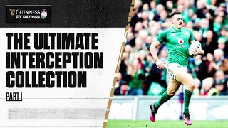 AMAZING INTERCEPTIONS 🔥  Part One  Guinness Six Nations [upl. by Lalad]