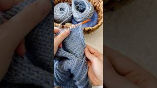 ✨ simple trick for knitting neat side edges knitting [upl. by Llerrehs]