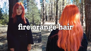 hair dye experiment fiery orange  neon copper [upl. by Fahy302]