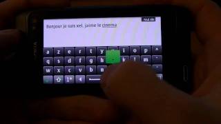 Saisie de texte  iPhone 3GS vs Samsung Galaxy S vs Nokia N8 [upl. by Senecal388]