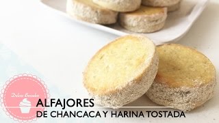 Alfajores de chancaca y harina tostada  Dulces Bocados [upl. by Ettenuahs]