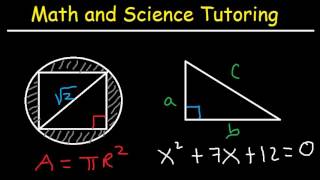 Math and Science Tutoring  High School amp College  Chemistry Algebra Trigonometry [upl. by Lacefield365]