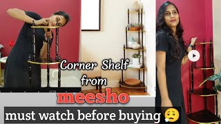 Corner Shelf Review From meeshoAesthetic Corner Shelf meesho Under1000rs Home Decor Furniture [upl. by Alakim]