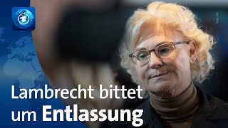 Lambrecht tritt zurück Verteidigungsministerin bittet Scholz um Entlassung [upl. by Enalahs]