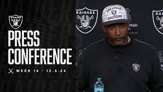 Coach Graham and Coach Turner Presser  12524  Raiders  NFL [upl. by Doownel]