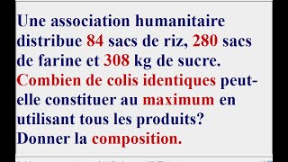 PGCD et décomposition en produit de facteurs premiers  Arithmétique [upl. by Doug]