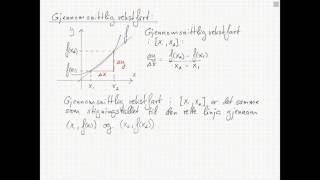 Matematikk 1T Gjennomsnittlig vekstfart [upl. by Gnut]