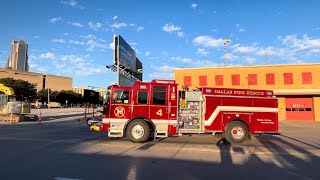 Dallas Engine 4 Responding to an Alarm [upl. by Xella]