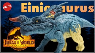 2022 Mattel Jurassic World Dominion Ferocious Pack Einiosaurus Review [upl. by Hayton]