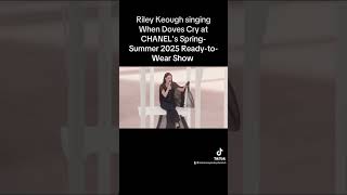 Riley Keough singing When Doves Cry at CHANELs SpringSummer 2025 ReadytoWear Show [upl. by Ahsia]