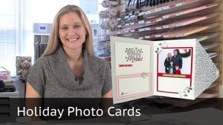 Holiday Photo Cards  Featuring Stampin Up Simply Sent Cards [upl. by Lowney]