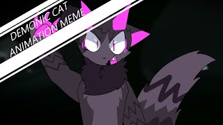 DEMONIC CAT  ANIMATION MEME  FLASH WARNING  KAIJU PARADISE OCS [upl. by Normac533]