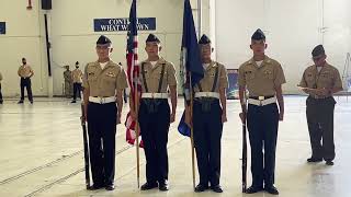 Colour Guard at the 2022 NJROTC National Academic Athletic and Drill Competition [upl. by Ailuig]