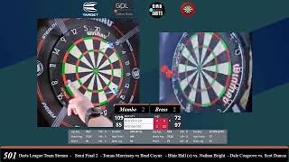 Live Darts  GDL Team League  GDL Online Darts [upl. by Phebe]