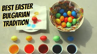 Best Easter Bulgarian Tradition Painting eggs for VelikDen Великден [upl. by Chladek]