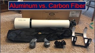 Aluminum vs Carbon Fiber Refractor and Unboxing [upl. by Olrak]