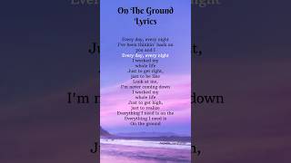 RoséquotOn The Groundquot Lyrics blackpink rosé kpop song shorts [upl. by Saberhagen]