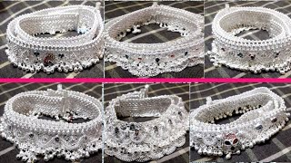 Medium Range मे Chandi ki Payal के Latest Designs  Silver Anklets Collection [upl. by Baten79]