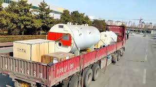 Delivery of 1 ton Diesel Fired Steam Boiler Used for a Food Enterprise in Saudi Arabia [upl. by Vasilek]