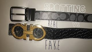 HOW TO SPOT A FAKE BELT FERRAGAMO [upl. by Tterrej]