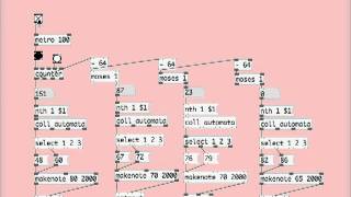 Tom Johnson  PureData Algorithmic Composition [upl. by Nosloc]