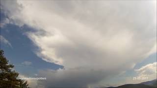 Schauerzelle bei Neunkirchen 23052017 rain storm timelapse [upl. by Anirbac272]