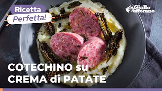 COTECHINO su CREMA di PATATE una ricetta originale sfiziosa e facilissima che stupirà tutti ✨🎇 [upl. by Dnalwor]