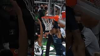 Ja tried to dunk on Giannis 😁 [upl. by Anwahs]