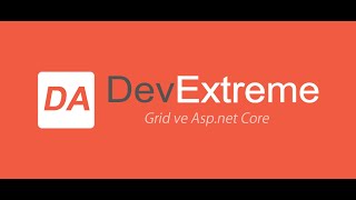 Devextreme Grid ve Aspnet Core [upl. by Koeppel]