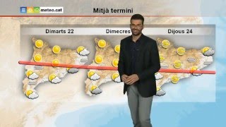 Predicció per a dilluns 21122015 més sol a la tarda [upl. by Perretta789]