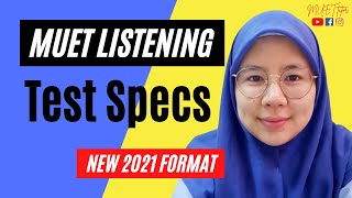 Test Specs  MUET Listening  New Format [upl. by Worden]