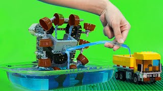 Building Lego Technic Water pump  Lego Technic Compilation [upl. by Anuahsed]