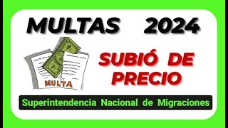 MULTAS 2024 SUBEN DE PRECIO  UIT a 5150 soles [upl. by Ardek657]