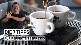 7 Tipps Espresso Zubereitung Siebträger  Espresso und Kaffee Zubereitung Anleitung [upl. by Guglielmo]