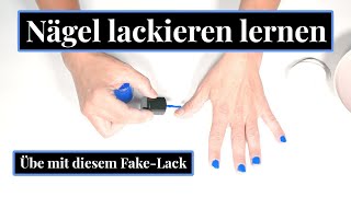 Nagellack auftragen für Anfänger  Lerne Nägel lackieren ohne Übermalen  Mein Tipp für´s Üben [upl. by Netsoj]