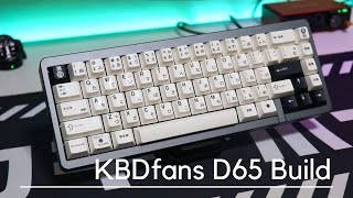 KBDFans D65 Build  Lubed and Filmed Alpacas V2  FR4 Plate [upl. by Reifinnej]