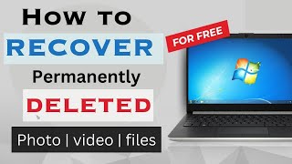 How to Recover Delete Photos videos an Pc or Laptop in 2023  Pc me delete photos recover kaise kare [upl. by Adniram]