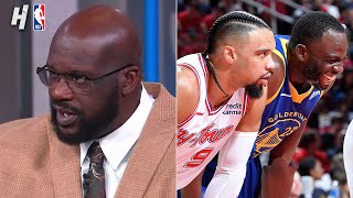 TNT Crew reacts to Warriors vs Rockets Highlights amp the PlayIn Preview [upl. by Stoffel]