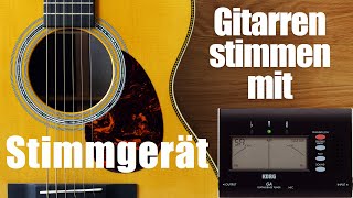 Stimmgerät  Gitarre stimmen [upl. by Asennav]