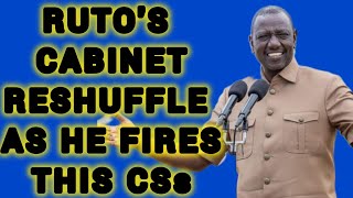 PRESIDENT RUTO FINALLY MAKES CABINET RESHUFFLE AS HE CHAIRS FIRST CABINET MEETING SINCE GENZ DEMOS [upl. by Bobina599]