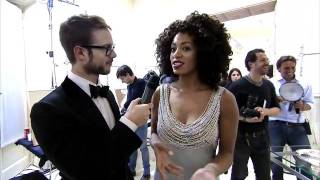 Solange Knowles Interview  Alberta Ferretti Limited Edition 2012 Backstage [upl. by Wey]