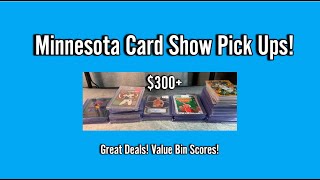 Minnesota Card Show Pick Ups Finding Grade Worthy Cards in Value Bins 300 [upl. by Pincas208]