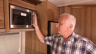 Caravan Microwave Upgrade  Removal [upl. by Neelhtakyram692]