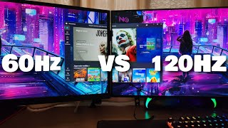 Monitor 120Hz vs 60Hz na prática video 120fps [upl. by Forsta804]