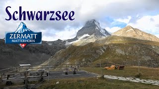 SWITZERLAND Schwarzsee 2583m mountain ridge Zermatt 4K [upl. by Ruthe]