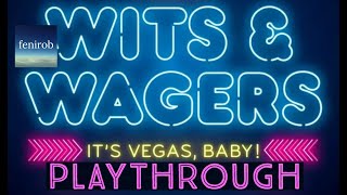 Wits amp Wagers It’s Vegas Baby Board Game  Playthrough 6 Players [upl. by Bobbie]